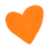 an orange heart