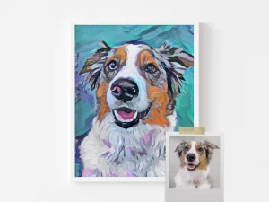 Abstract art dog